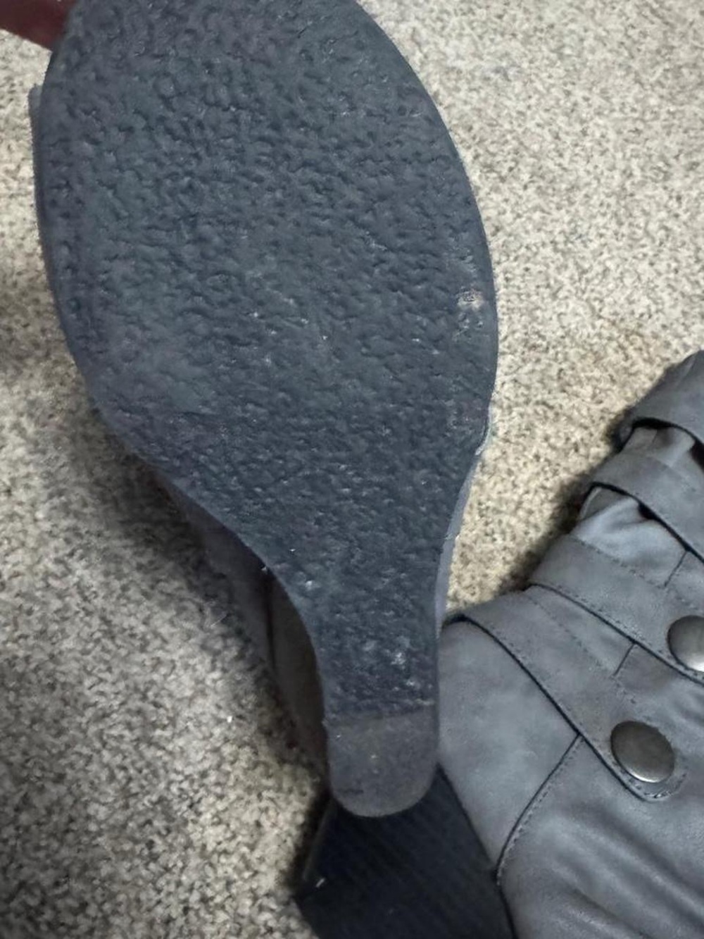 Spring Y2K Grey Boots - Picture 6 of 8